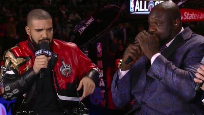 Drake Raps with Shaquille O'Neal